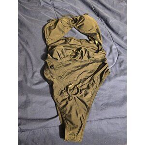 New Sexy Black Cutouts One Piece Bathing Suit Swimsuit Womens Size‎ Small